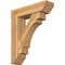Ekena Millwork Merced Slat Rough Sawn Bracket w/ Offset Brace, Western Red Cedar, 8"W x 30"D x 36"H BKT0806X30X36MRC06RWR - alternate 1